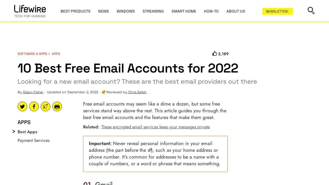 10 Best Free Email Accounts for 2022 - Lifewire